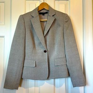 Anne Klein jacket grey/white size 0 petite